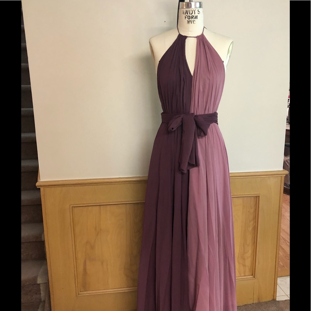 Jill Jill Stuart color block gown